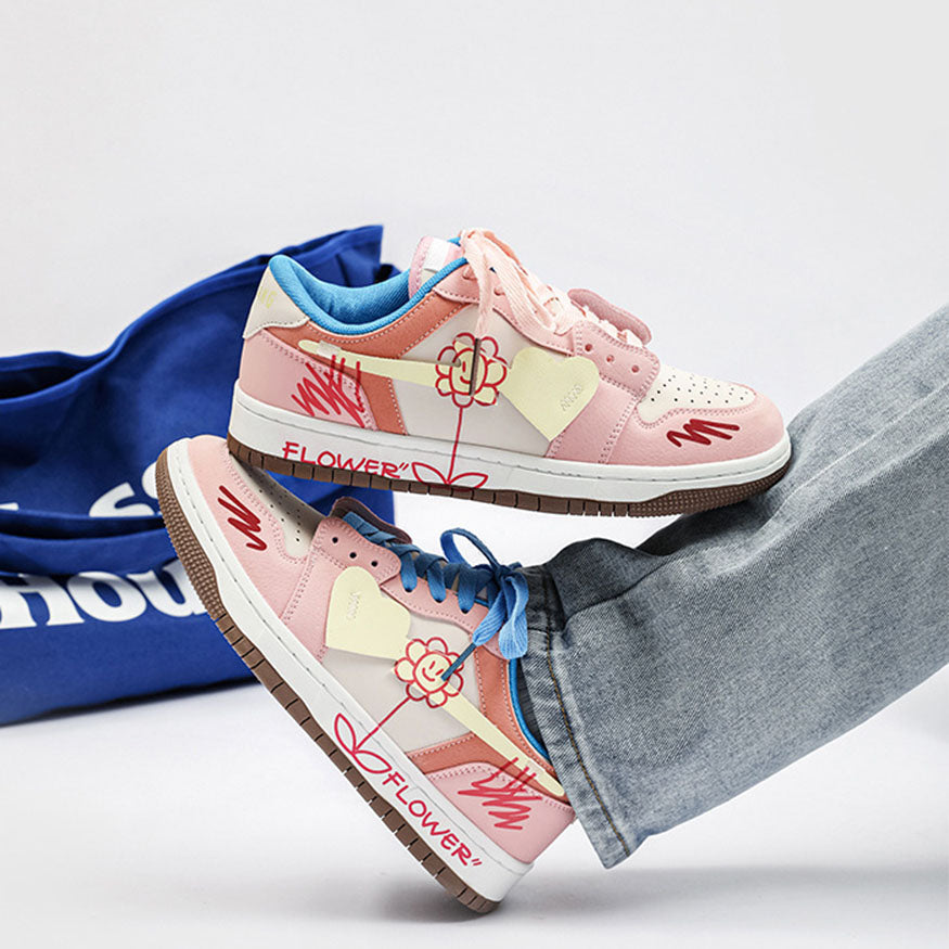 Nyckfull Patchwork-sneaker