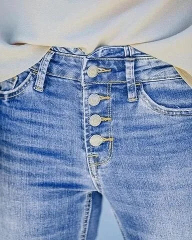 AVELINE - VINTAGE JEANS MED HÖG MIDJA