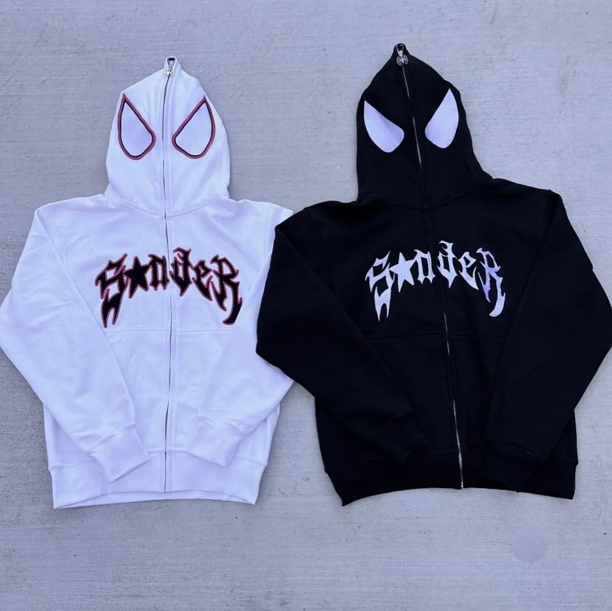 Spider Design Zip-Up Jacka