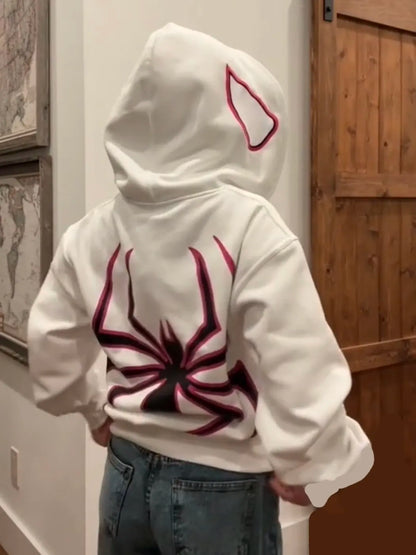 Spider Design Zip-Up Jacka