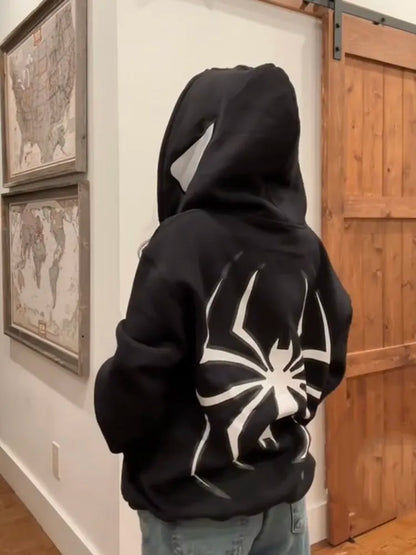 Spider Design Zip-Up Jacka