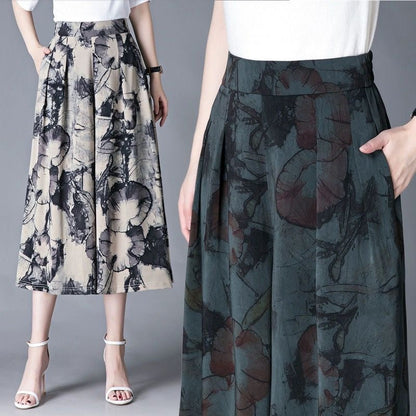 💥50% rabatt Hot Sale💝Eleganta vida culottes i chiffong för kvinnor