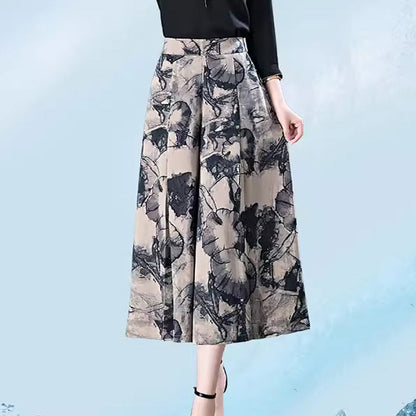 💥50% rabatt Hot Sale💝Eleganta vida culottes i chiffong för kvinnor