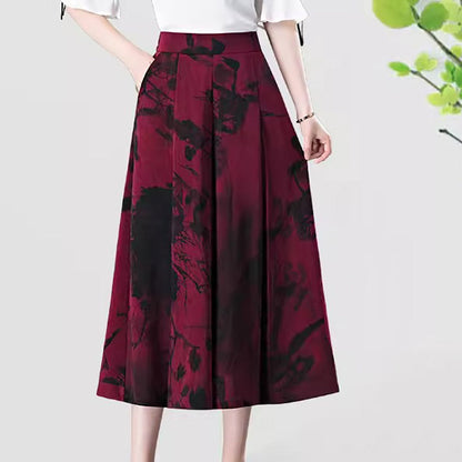 💥50% rabatt Hot Sale💝Eleganta vida culottes i chiffong för kvinnor