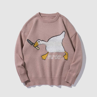 Goose Print Sweater