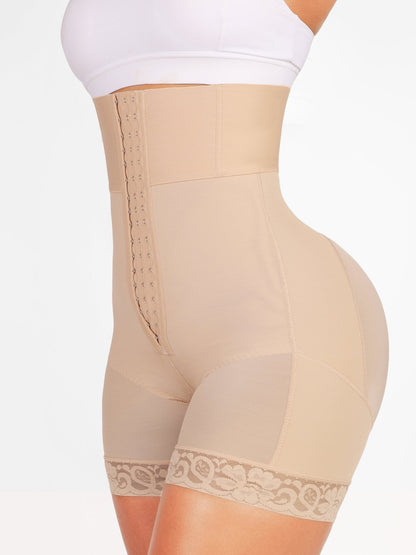 Valentina 2.0 - Body shaper med hög midja för bantning med 3 rader krokar och ben