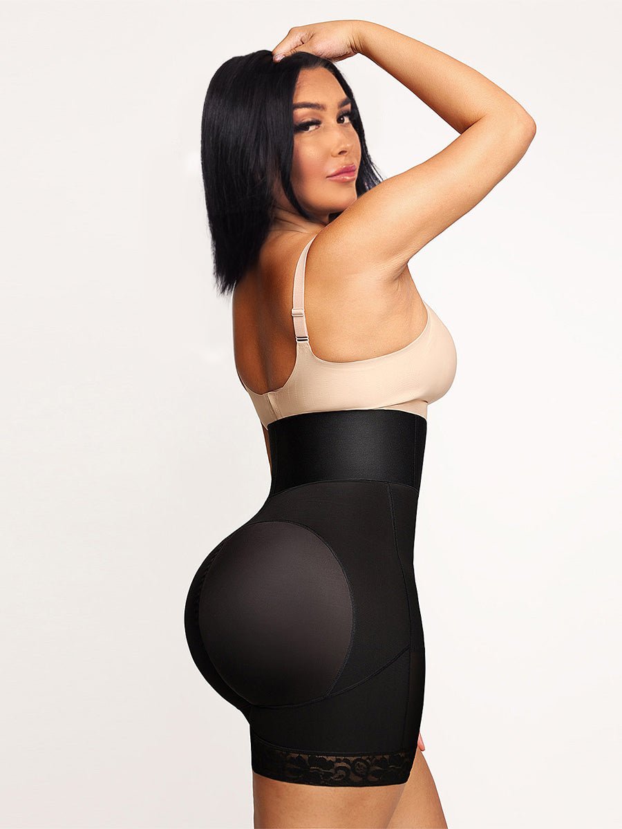 Valentina 2.0 - Body shaper med hög midja för bantning med 3 rader krokar och ben